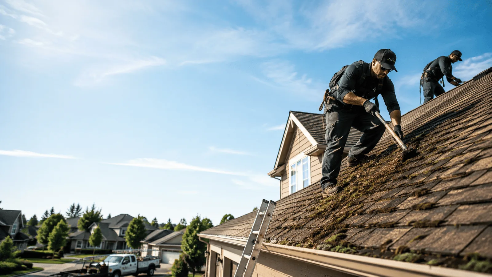 Roof Moss Removal in Spring Hill, KS near me